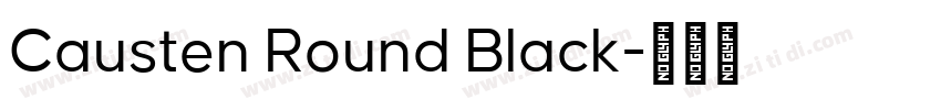 Causten Round Black字体转换